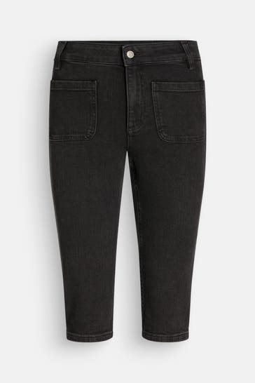 BA&SH Capri-Jeans 'Bermuda Ron' schwarz