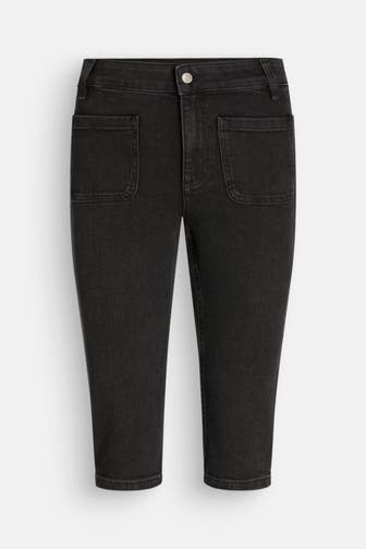BA&SH Capri-Jeans 'Bermuda Ron' schwarz
