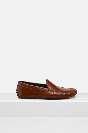 TOD'S - Leder-Mokassins braun