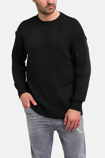 ELIAS RUMELIS Strickpullover 'Laurent' schwarz