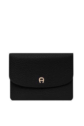 AIGNER Leder-Geldbörse 'Carré Soft' schwarz