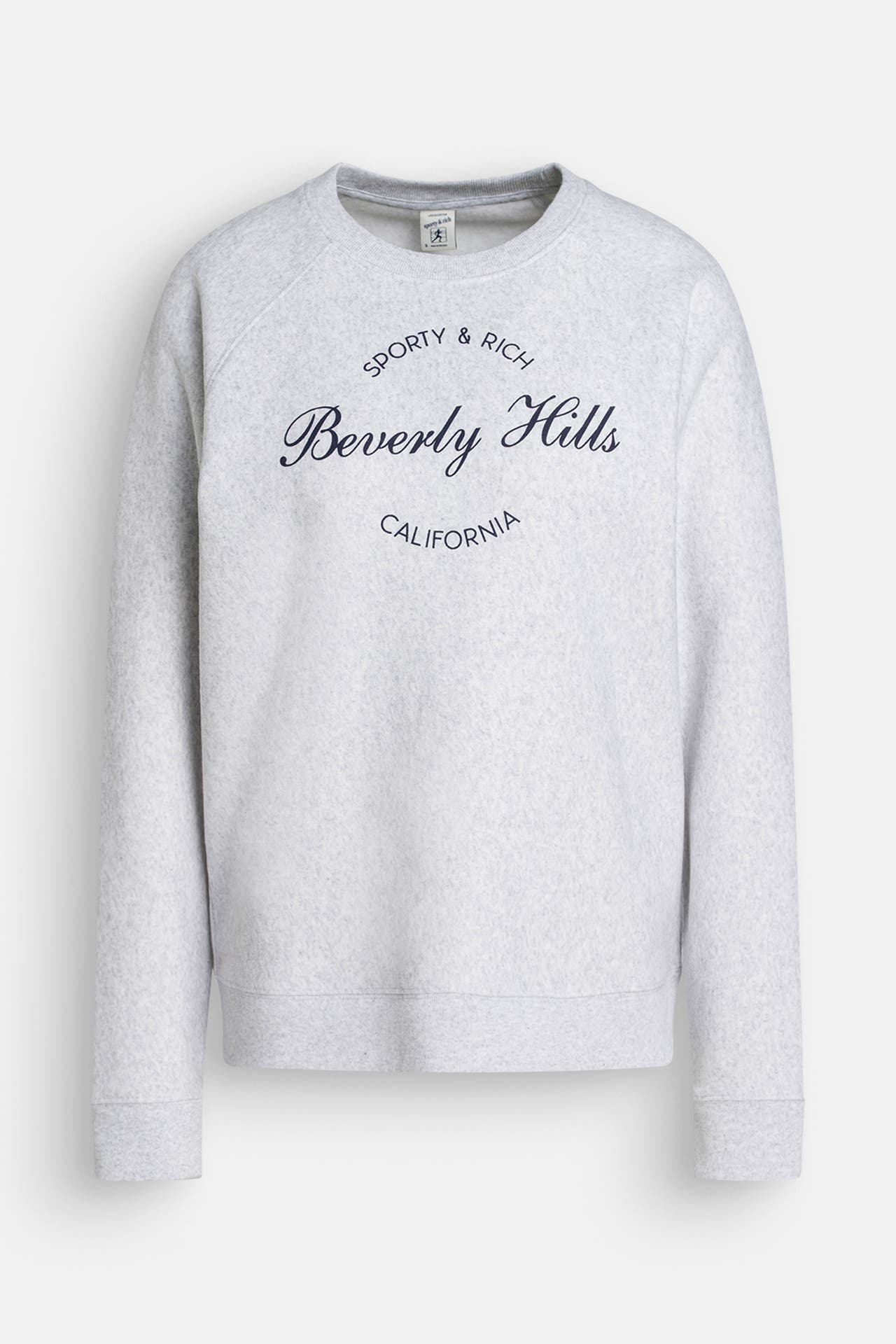 SPORTY & RICH Sweatshirt hellgrau meliert, Bild 1