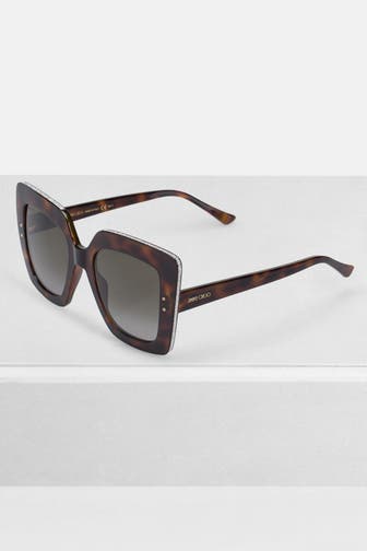 JIMMY CHOO Sonnenbrille braun tortoise