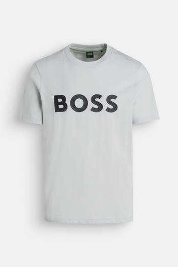 BOSS GREEN T-Shirt steingrau