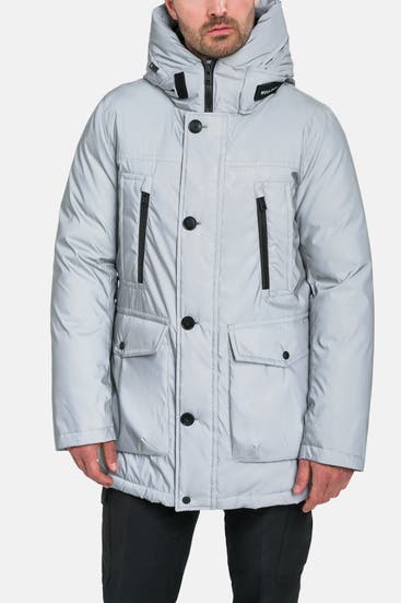 WOOLRICH - Daunenjacke 'Reflective Arctic' hellgrau