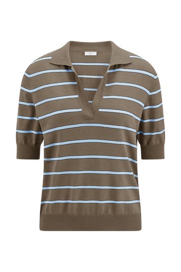 RIANI Striped Knit Shirt