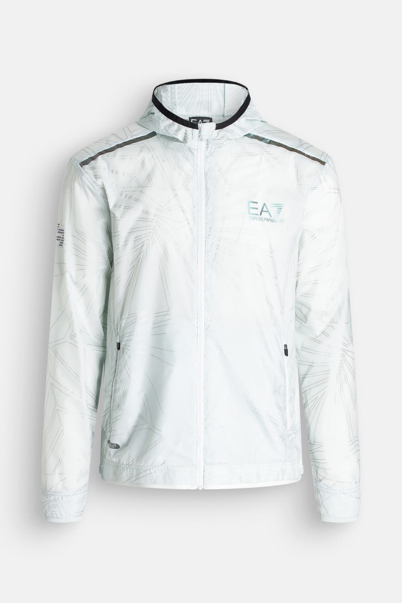 EA7 Trainingsjacke eisblau gemustert, Bild 1