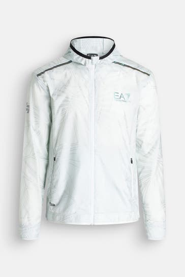 EA7 Trainingsjacke eisblau gemustert