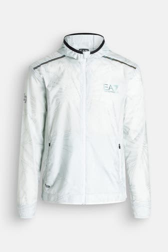 EA7 Trainingsjacke eisblau gemustert