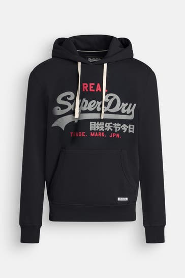 SUPERDRY Hoodie schwarzblau
