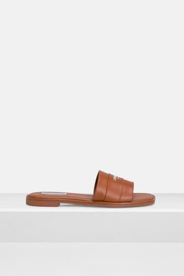 STEVE MADDEN Leder-Slides 'Ashten' cognac