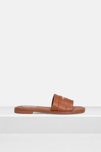 STEVE MADDEN Leder-Slides 'Ashten' cognac
