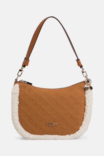 GUESS Handtasche 'Davika' cognac