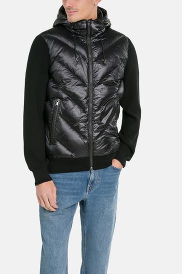 BOGNER Black hybrid down jacket