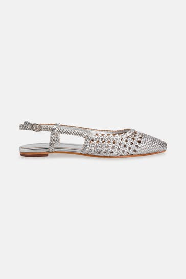MELVIN & HAMILTON Sling-Ballerinas 'Fiora' silber