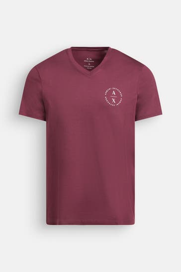 ARMANI EXCHANGE T-Shirt weinrot