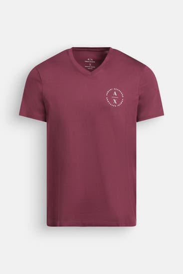 ARMANI EXCHANGE - T-Shirt weinrot