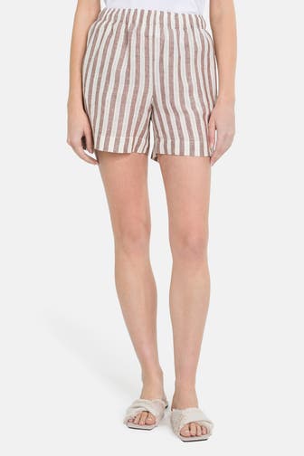 0039 ITALY Leinenmix-Shorts 'Bella' gestreift