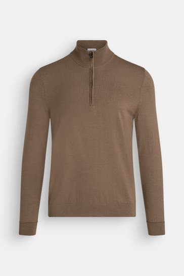 BOGNER Schurwoll-Stricktroyer 'Ouri' taupe