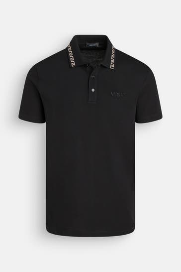 VERSACE Polo-Shirt schwarz