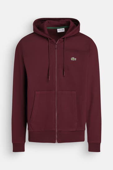 LACOSTE Sweatjacke burgunder