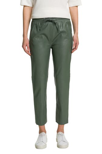 RICH & ROYAL Kunstlederhose jade
