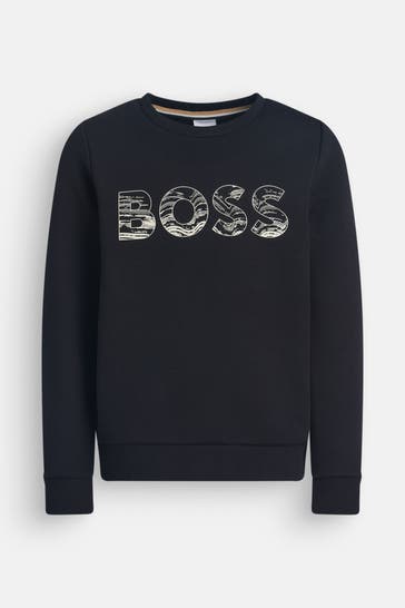 BOSS Sweatshirt schwarz
