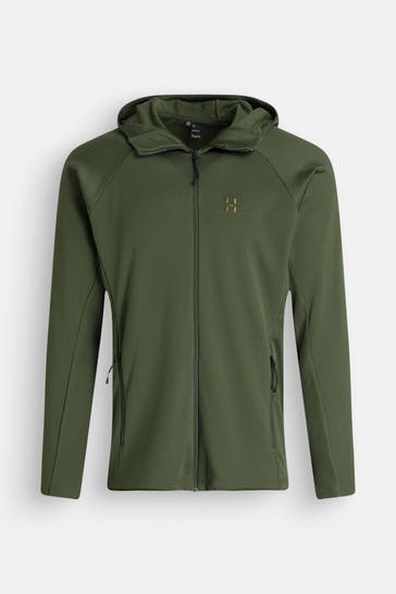 HAGLÖFS Sweatjacke 'Korp Mid' dunkelgrün