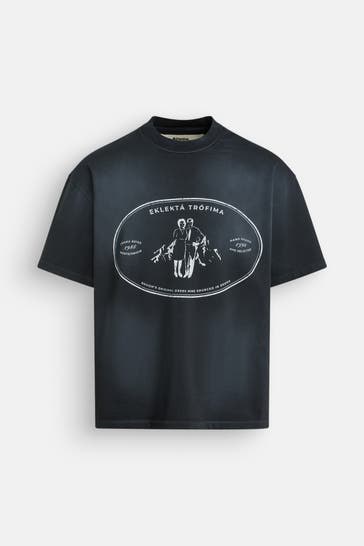 ROUGH. T-Shirt 'Drama Label' schwarz