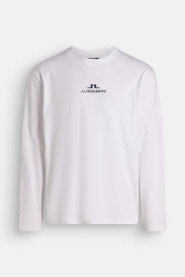J.LINDEBERG SPORTSWEAR Longsleeve 'Cale' weiß