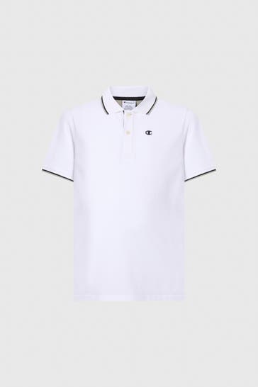 CHAMPION Polo-Shirt weiß