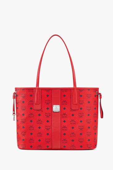 MCM - Shopper rot gemustert