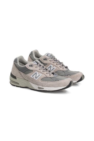 NEW BALANCE - Leder-Sneaker 'M991GL' steingrau
