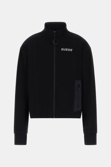 GUESS Sweatjacke schwarz