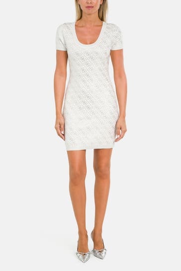 GUESS Strickkleid 'Paige' offwhite