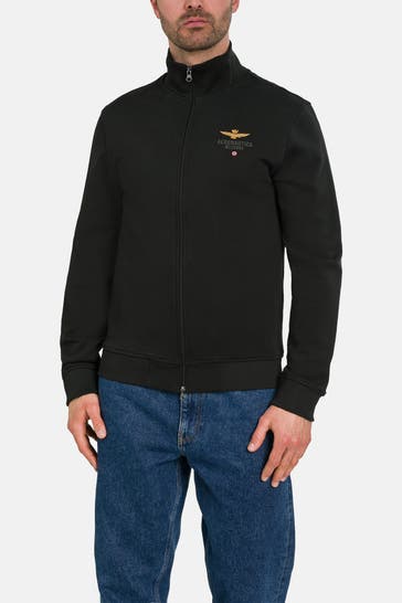 AERONAUTICA MILITARE Sweatjacke schwarz