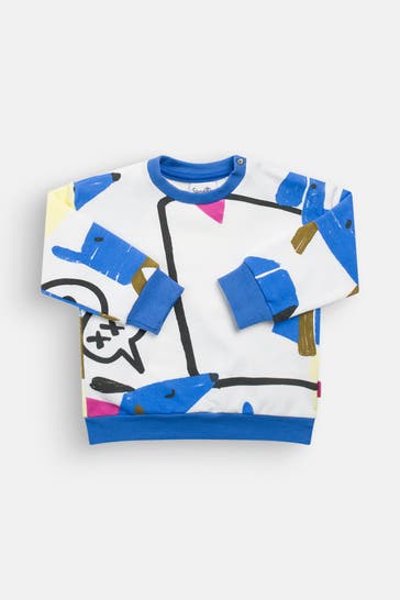 SANETTA Sweatshirt gemustert