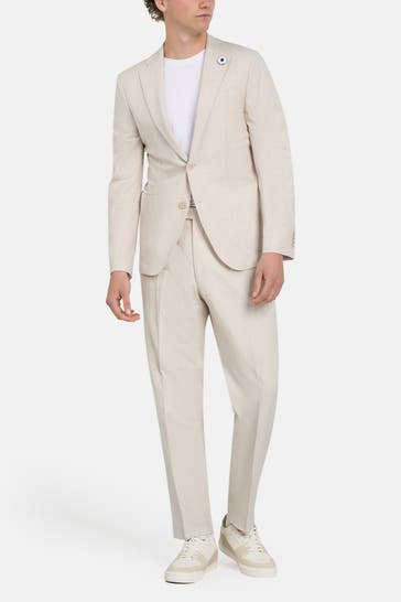 BALDESSARINI Leinemmix-Anzug 'Surello' creme