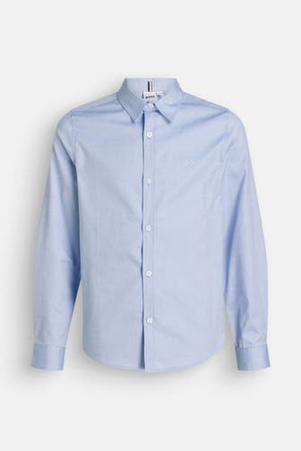 BOSS Hemd taubenblau