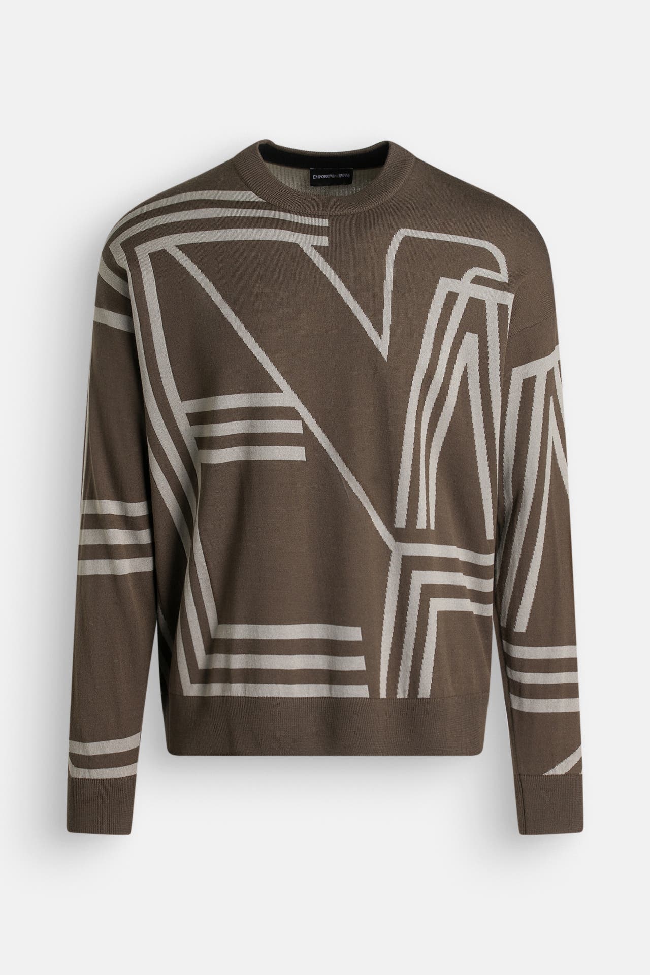 EMPORIO ARMANI Wollmix-Pullover gemustert, Bild 1