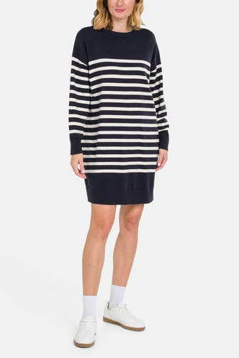 MARC O'POLO DENIM Strickkleid gestreift