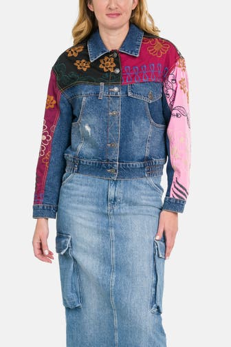 DESIGUAL Jeansjacke 'Madrid' mehrfarbig