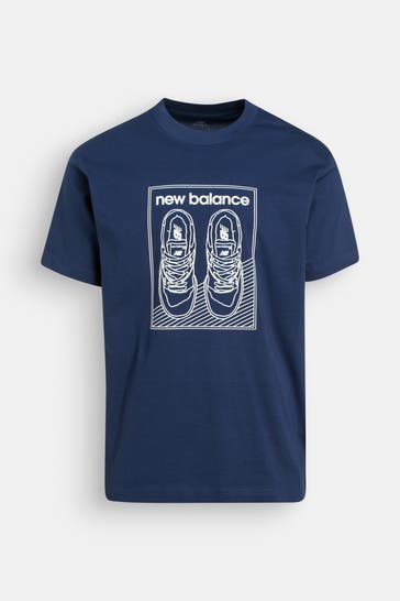 NEW BALANCE T-Shirt blau