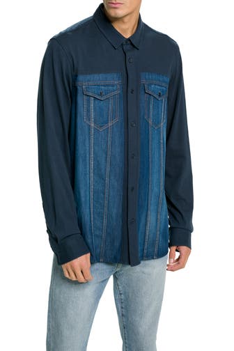 DESIGUAL Casual-Hemd 'Manuel' dunkelblau