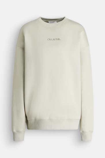 OH APRIL Sweatshirt 'Positive' lindgrün