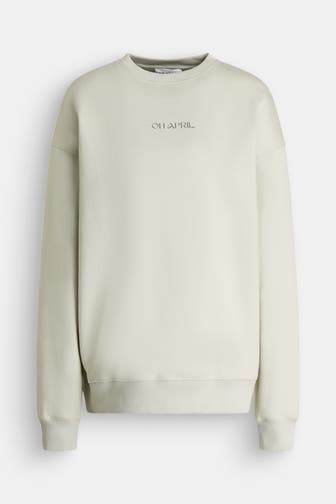 OH APRIL Sweatshirt 'Positive' lindgrün