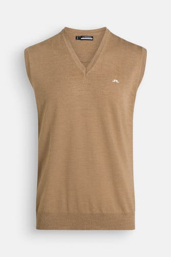 J.LINDEBERG SPORTSWEAR Pullunder 'Liam' hellbraun