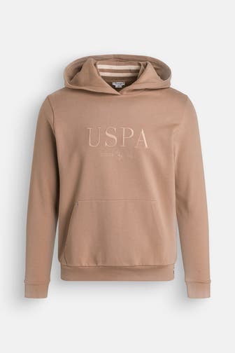 U.S. POLO ASSN. Hoodie hellbraun