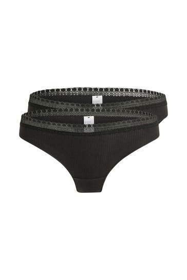 SLOGGI 2er-Pack Slips schwarz
