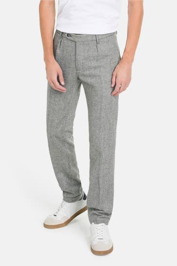 HACKETT Wollmix-Hose grau